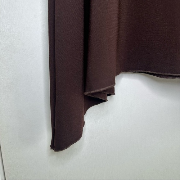 MKM Designs Y2K Vintage Asymmetrical Skirt. Brown. Size: Large. - Picture 2 of 4
